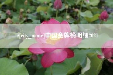 枣庄中国金牌榜明细2021