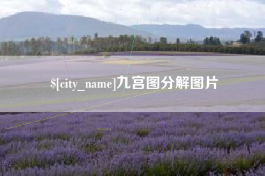 枣庄九宫图分解图片