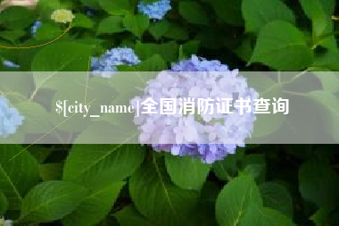 枣庄全国消防证书查询