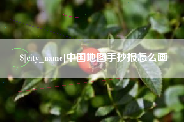 枣庄中国地图手抄报怎么画
