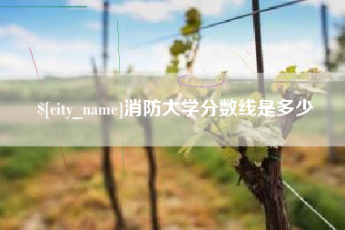 枣庄消防大学分数线是多少