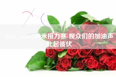 枣庄500米接力赛-观众们的加油声此起彼伏