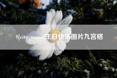 枣庄生日快乐图片九宫格
