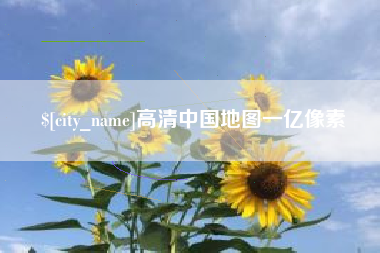 枣庄高清中国地图一亿像素
