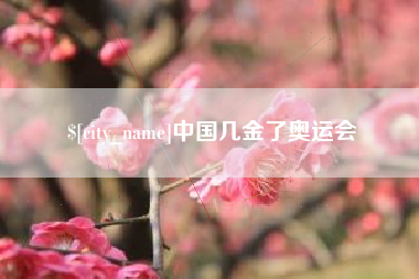枣庄中国几金了奥运会
