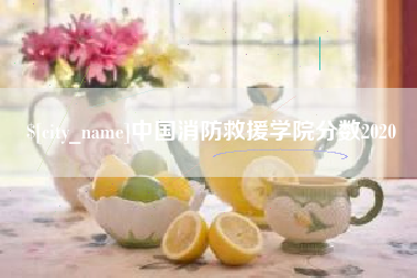 枣庄中国消防救援学院分数2020