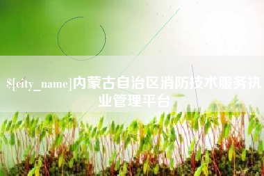 枣庄内蒙古自治区消防技术服务执业管理平台