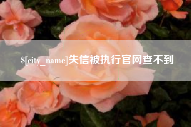 枣庄失信被执行官网查不到