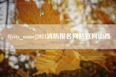 枣庄2024消防报名网站官网山西