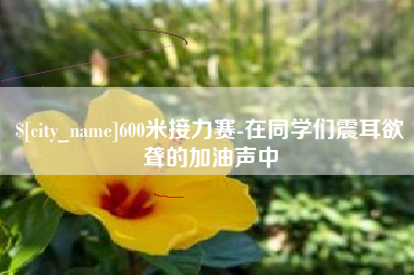 枣庄600米接力赛-在同学们震耳欲聋的加油声中