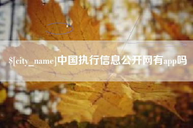 枣庄中国执行信息公开网有app吗