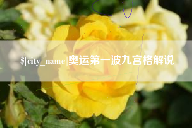枣庄奥运第一波九宫格解说