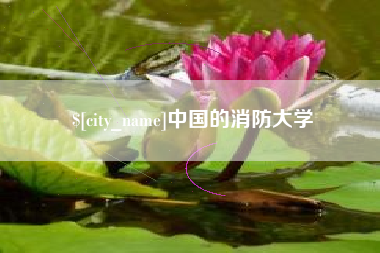 枣庄中国的消防大学