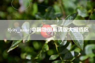 枣庄中国地图高清版大图省区