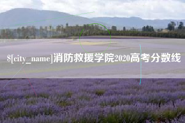 枣庄消防救援学院2020高考分数线