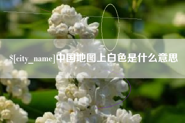 枣庄中国地图上白色是什么意思