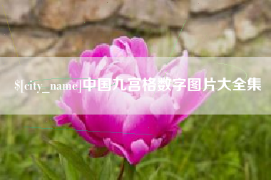 枣庄中国九宫格数字图片大全集