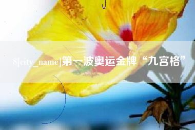 枣庄第一波奥运金牌“九宫格”