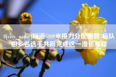 枣庄短道5000米接力分配圈数-每队由多名选手共同完成这一漫长赛程