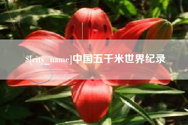 枣庄中国五千米世界纪录