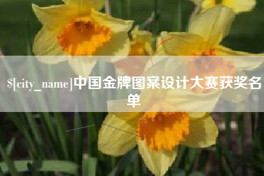 枣庄中国金牌图案设计大赛获奖名单