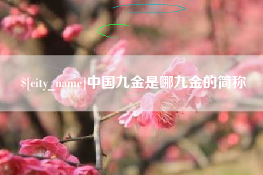 枣庄中国九金是哪九金的简称