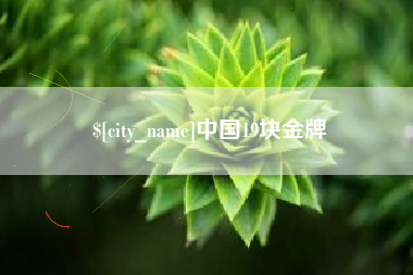 枣庄中国19块金牌