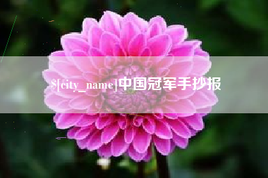 枣庄中国冠军手抄报