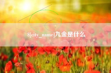 枣庄九金是什么