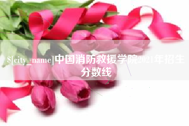 枣庄中国消防救援学院2021年招生分数线