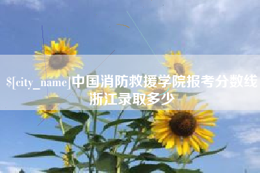 枣庄中国消防救援学院报考分数线浙江录取多少