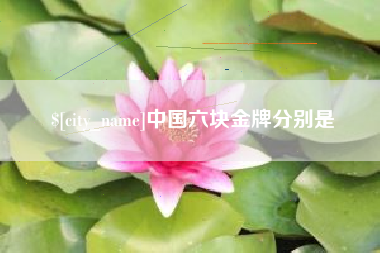 枣庄中国六块金牌分别是