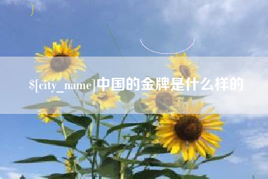 枣庄中国的金牌是什么样的