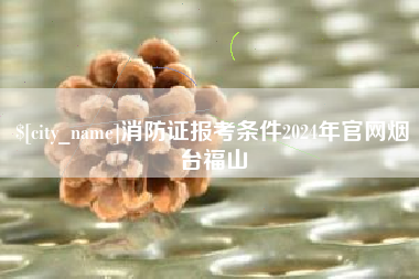 枣庄消防证报考条件2024年官网烟台福山